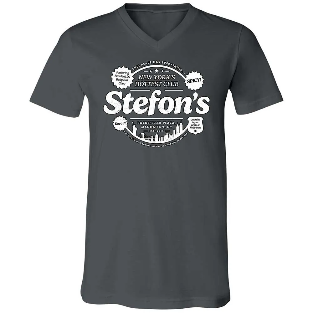 Unisex V-Neck T-Shirt - 38ZFR9DT - Asphalt - 13