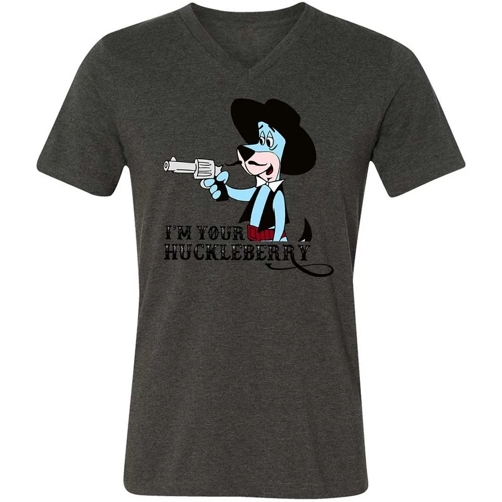 Unisex V-Neck T-Shirt - BH985VSW - Dark Grey Heather - 8