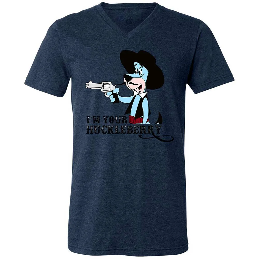 Unisex V-Neck T-Shirt - BH985VSW - Heather Navy - 13