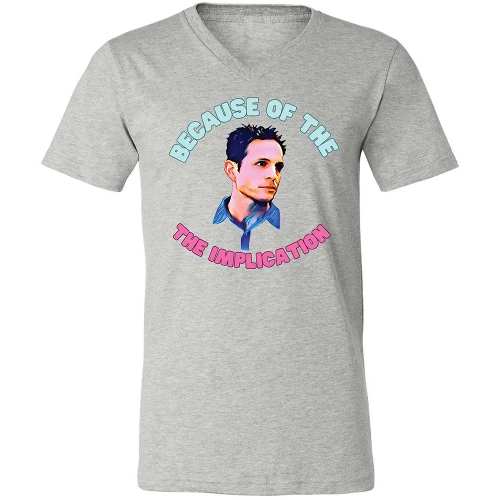 Unisex V-Neck T-Shirt - 27DFFAKC - Athletic Heather - 2