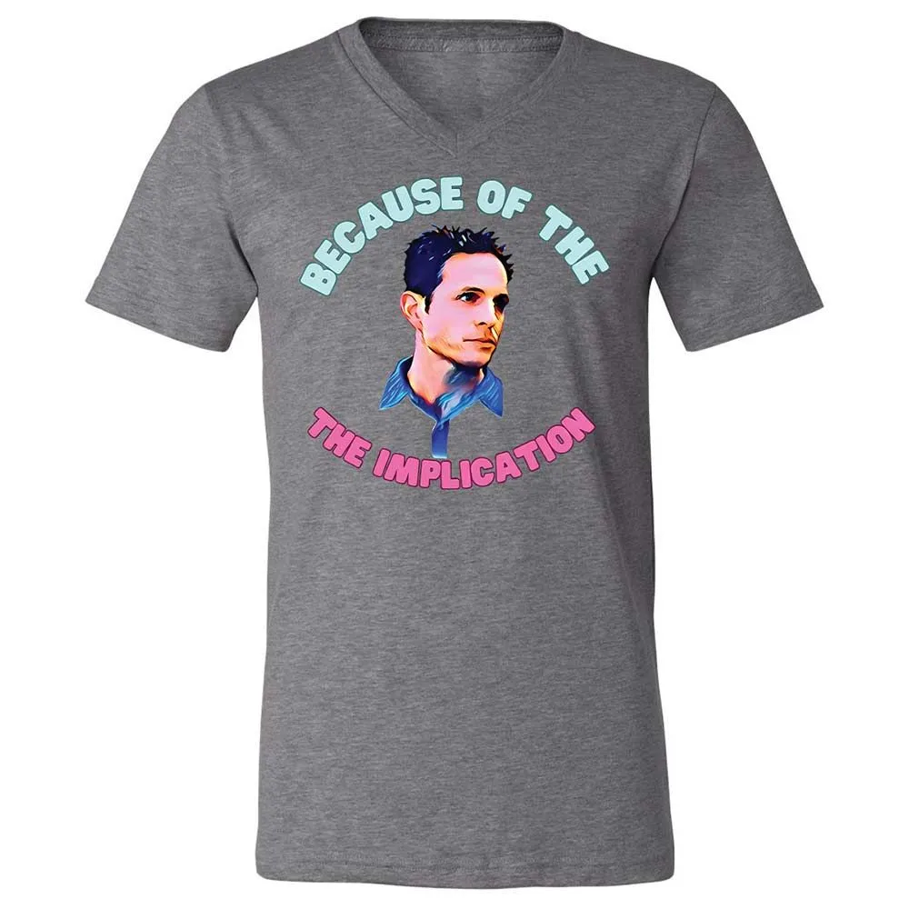 Unisex V-Neck T-Shirt - 27DFFAKC - Deep Heather - 9