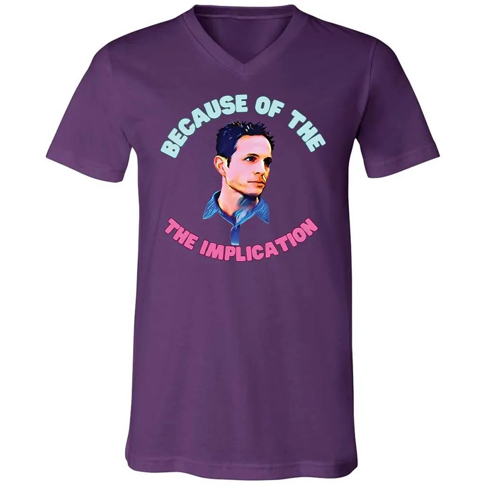 Unisex V-Neck T-Shirt - 27DFFAKC - Team Purple - 10