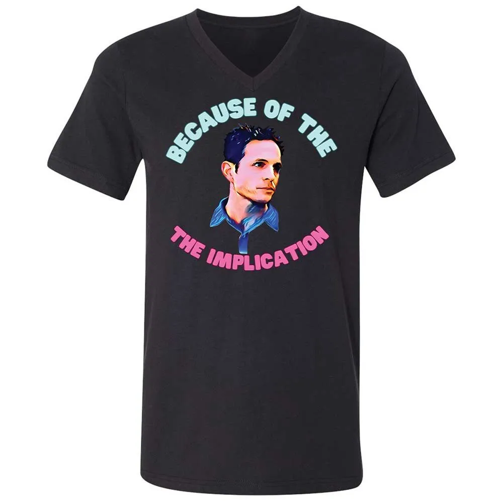 Unisex V-Neck T-Shirt - 27DFFAKC - Black - 11