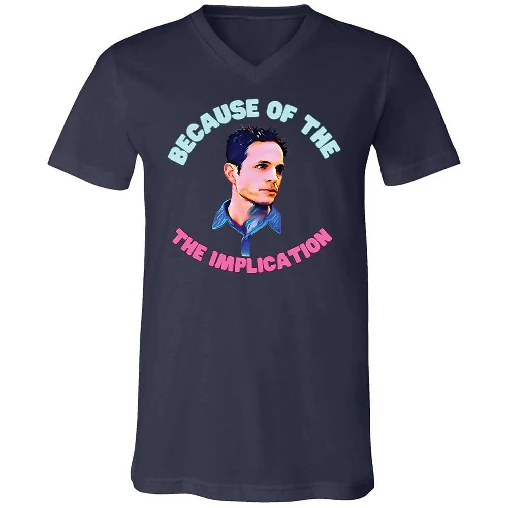 Unisex V-Neck T-Shirt - 27DFFAKC - Navy - 12