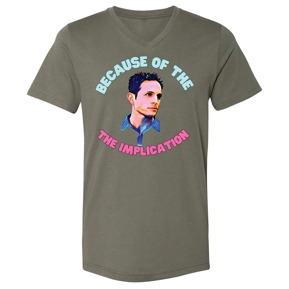 Unisex V-Neck T-Shirt - 27DFFAKC - Military Green - 15