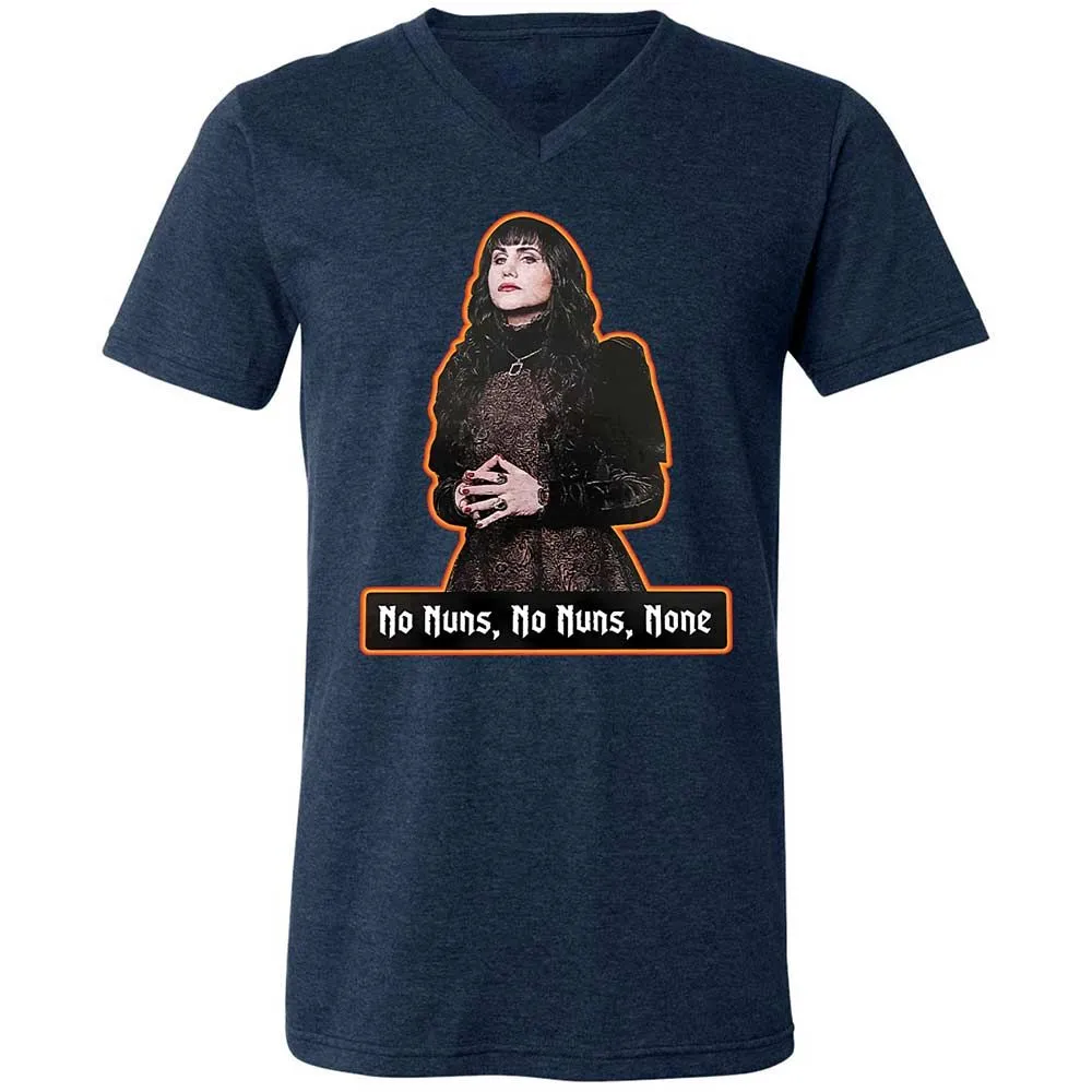 Unisex V-Neck T-Shirt - YUBD1BYZ - Heather Navy - 3