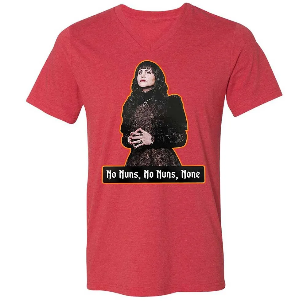 Unisex V-Neck T-Shirt - YUBD1BYZ - Heather Red - 7