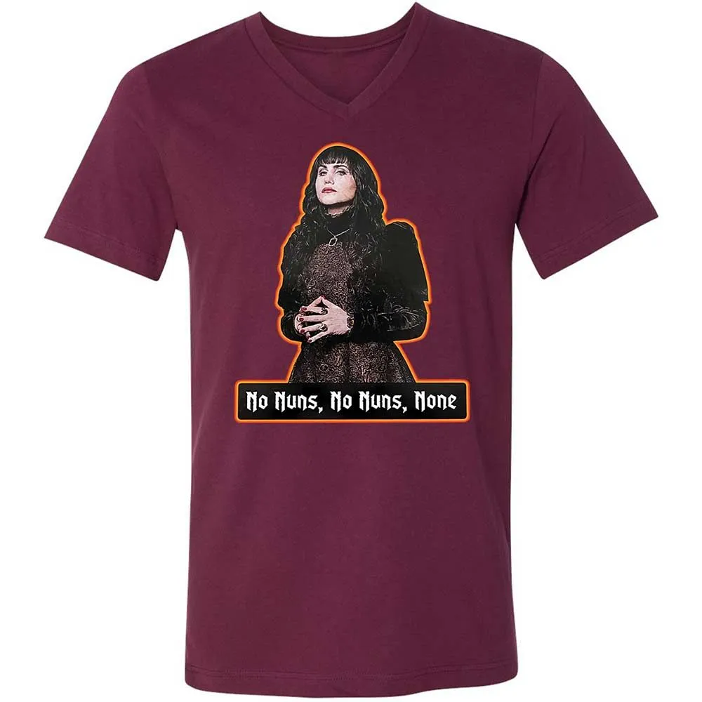 Unisex V-Neck T-Shirt - YUBD1BYZ - Maroon - 8
