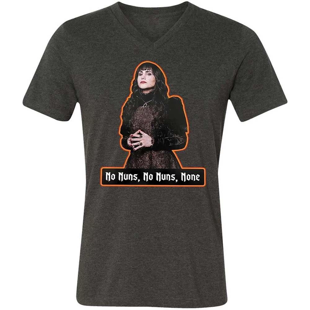 Unisex V-Neck T-Shirt - YUBD1BYZ - Dark Grey Heather - 9