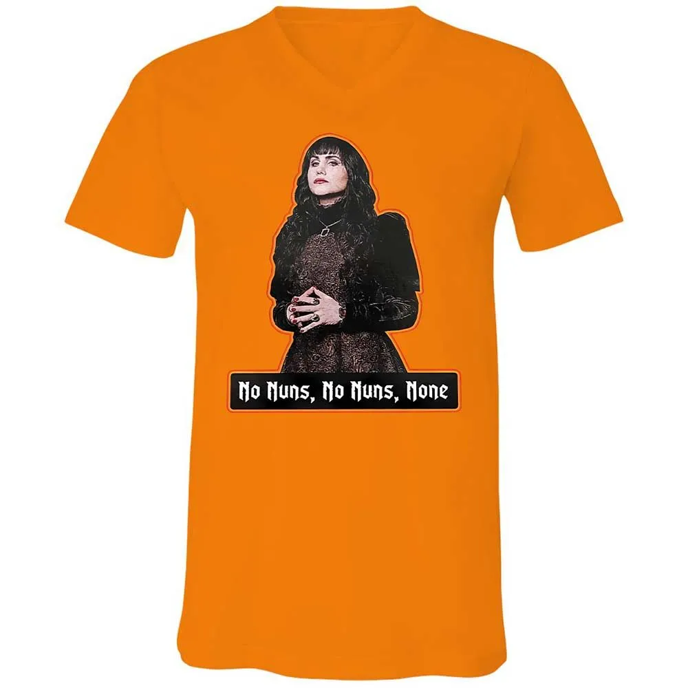 Unisex V-Neck T-Shirt - YUBD1BYZ - Orange - 12