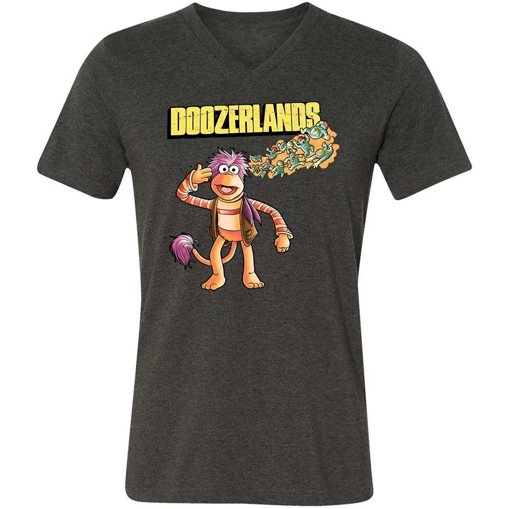 Unisex V-Neck T-Shirt - 3R6U3GJK - Dark Grey Heather - 8