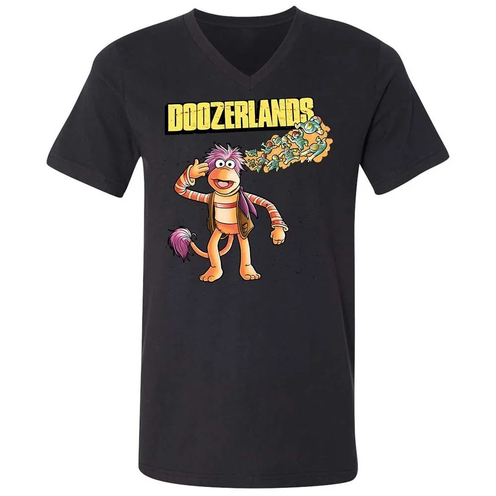 Unisex V-Neck T-Shirt - 3R6U3GJK - Black - 11