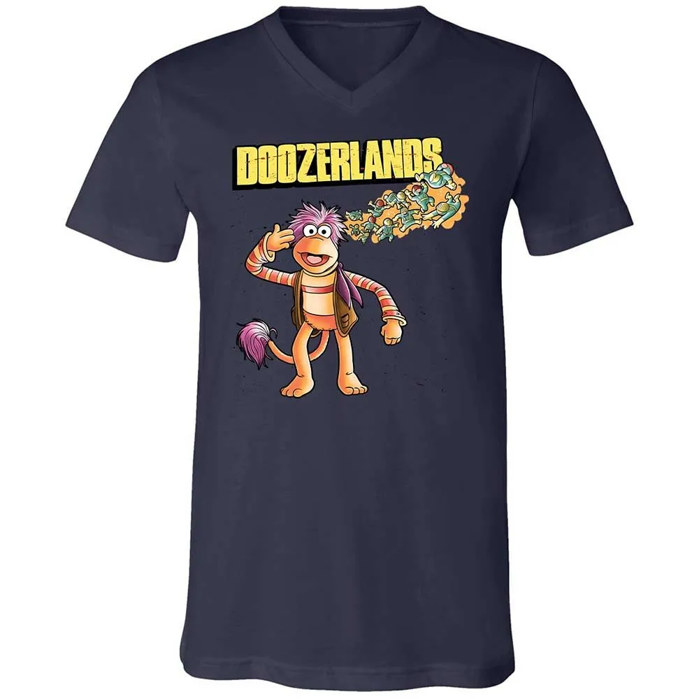 Unisex V-Neck T-Shirt - 3R6U3GJK - Navy - 12