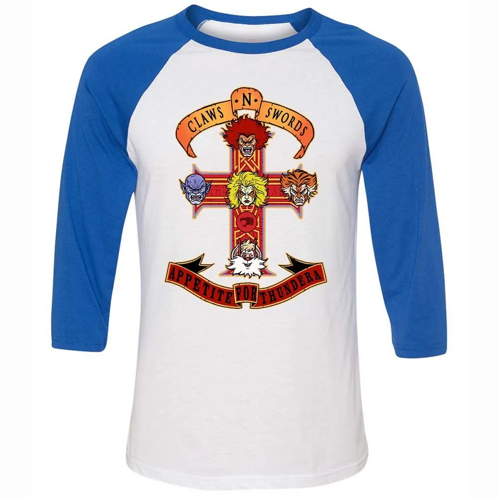 Unisex 3/4 Baseball Tee - L6G85Y86 - White/True Royal - 10