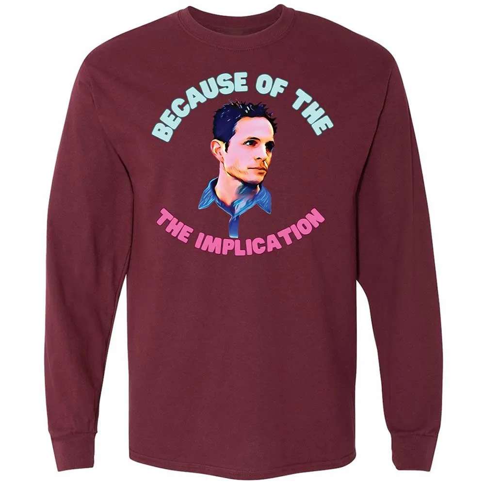 Long Sleeve T-Shirt - VUVVL2HC - Maroon - 16