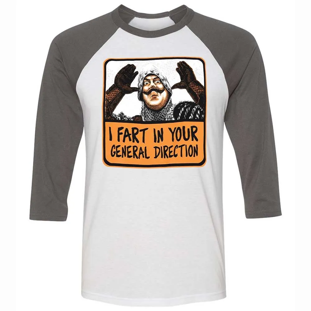 Unisex 3/4 Baseball Tee - DKAGB85D - White/Asphalt - 2