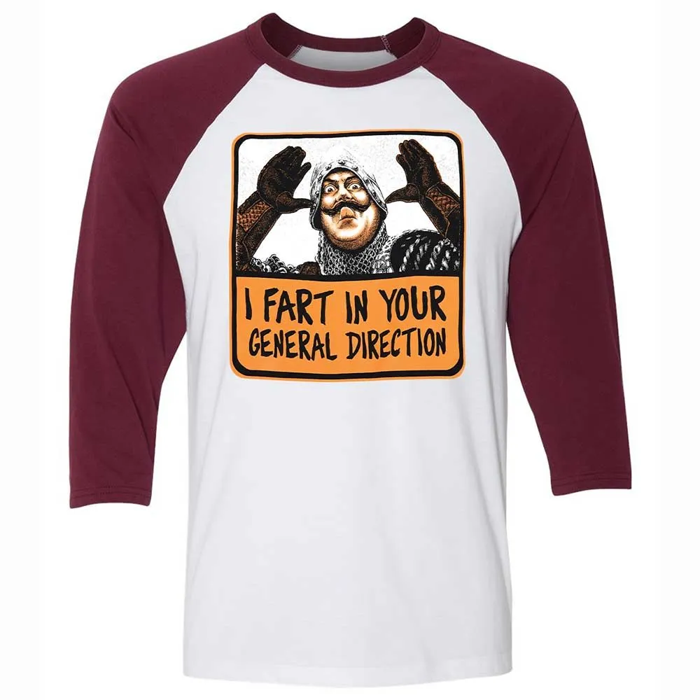 Unisex 3/4 Baseball Tee - DKAGB85D - White/Maroon - 7