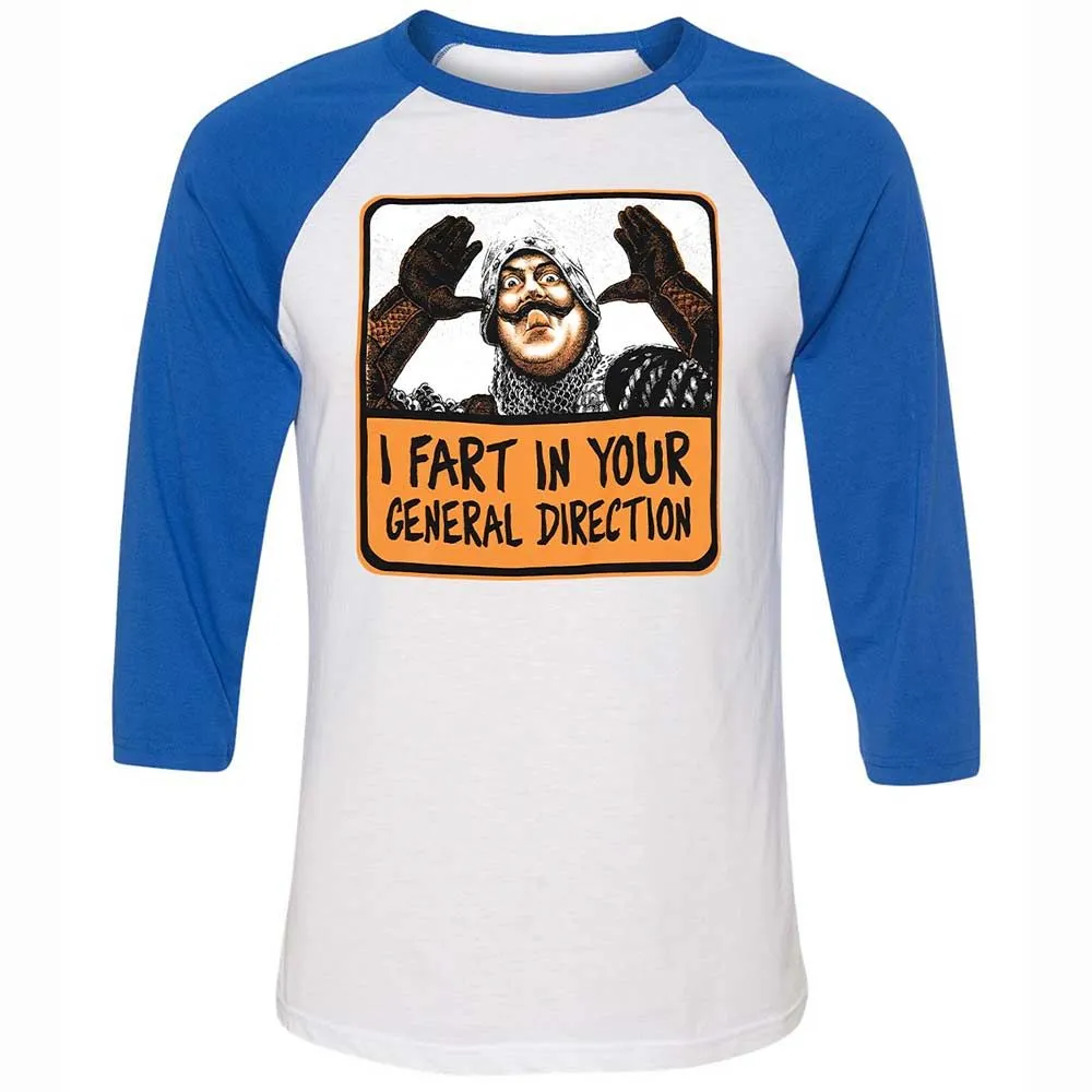 Unisex 3/4 Baseball Tee - DKAGB85D - White/True Royal - 10