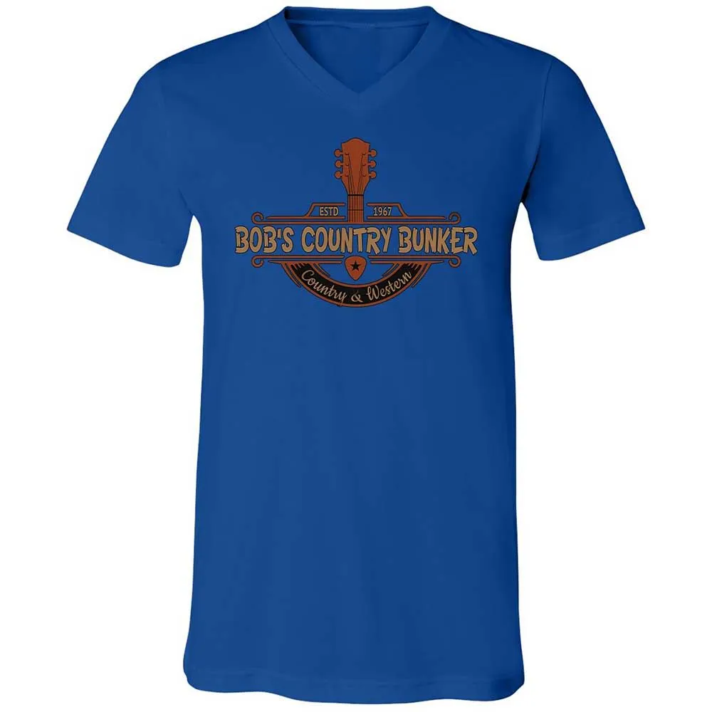 Unisex V-Neck T-Shirt - 8CPRLG68 - True Royal - 4