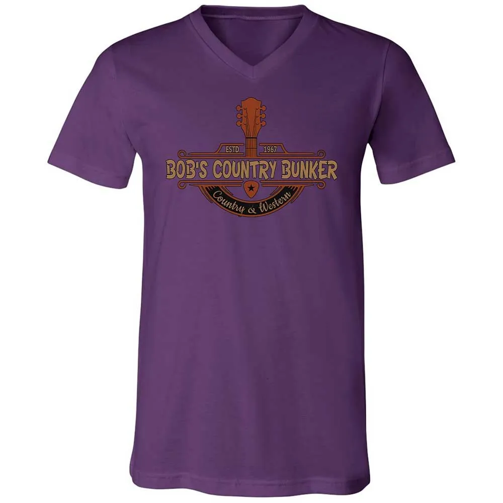Unisex V-Neck T-Shirt - 8CPRLG68 - Team Purple - 10