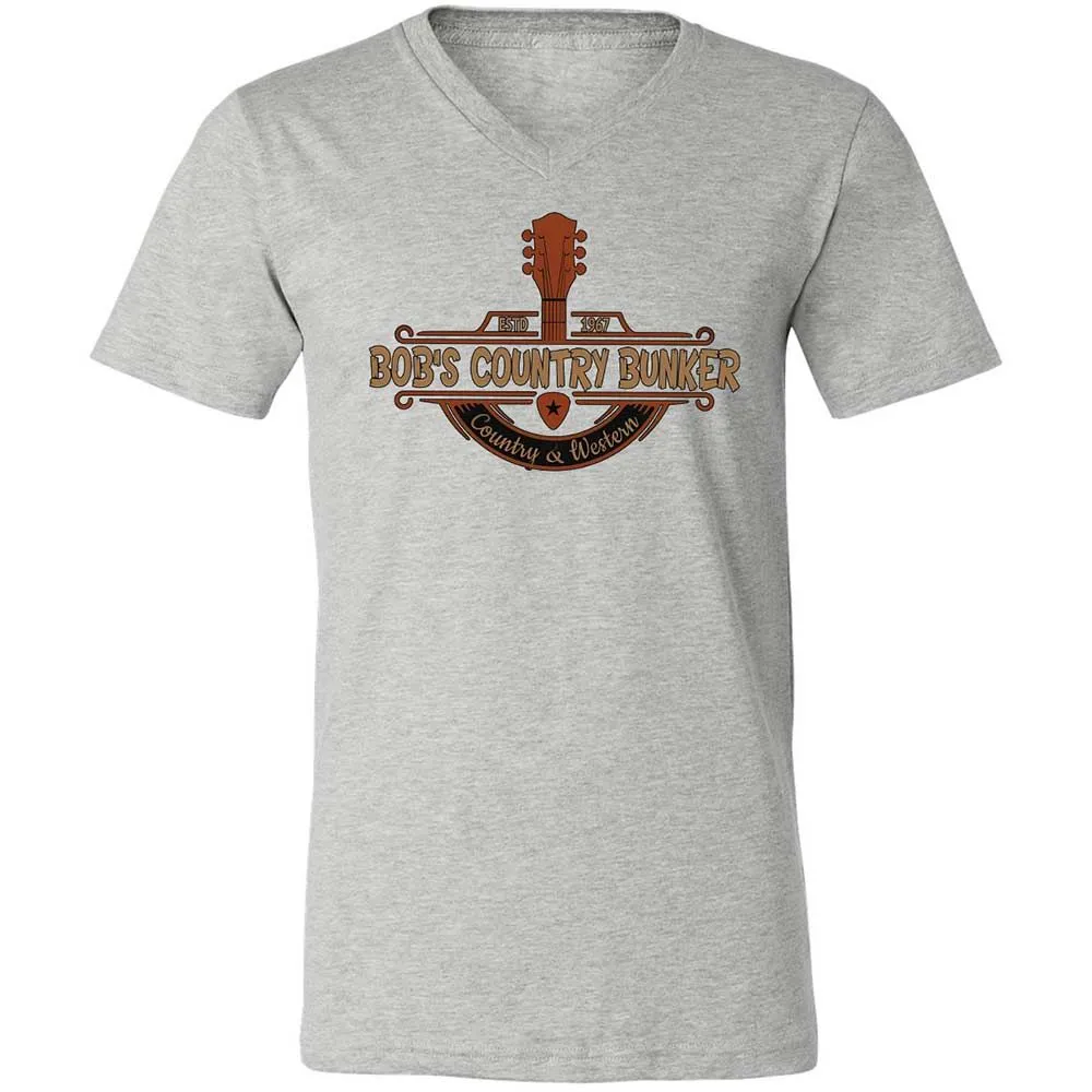 Unisex V-Neck T-Shirt - 8CPRLG68 - Athletic Heather - 15
