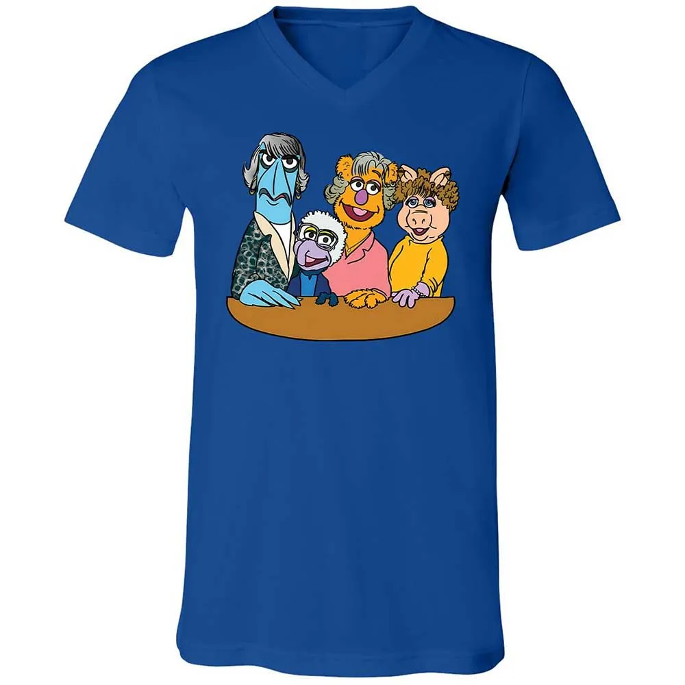 Unisex V-Neck T-Shirt - 8N91VZ57 - True Royal - 3