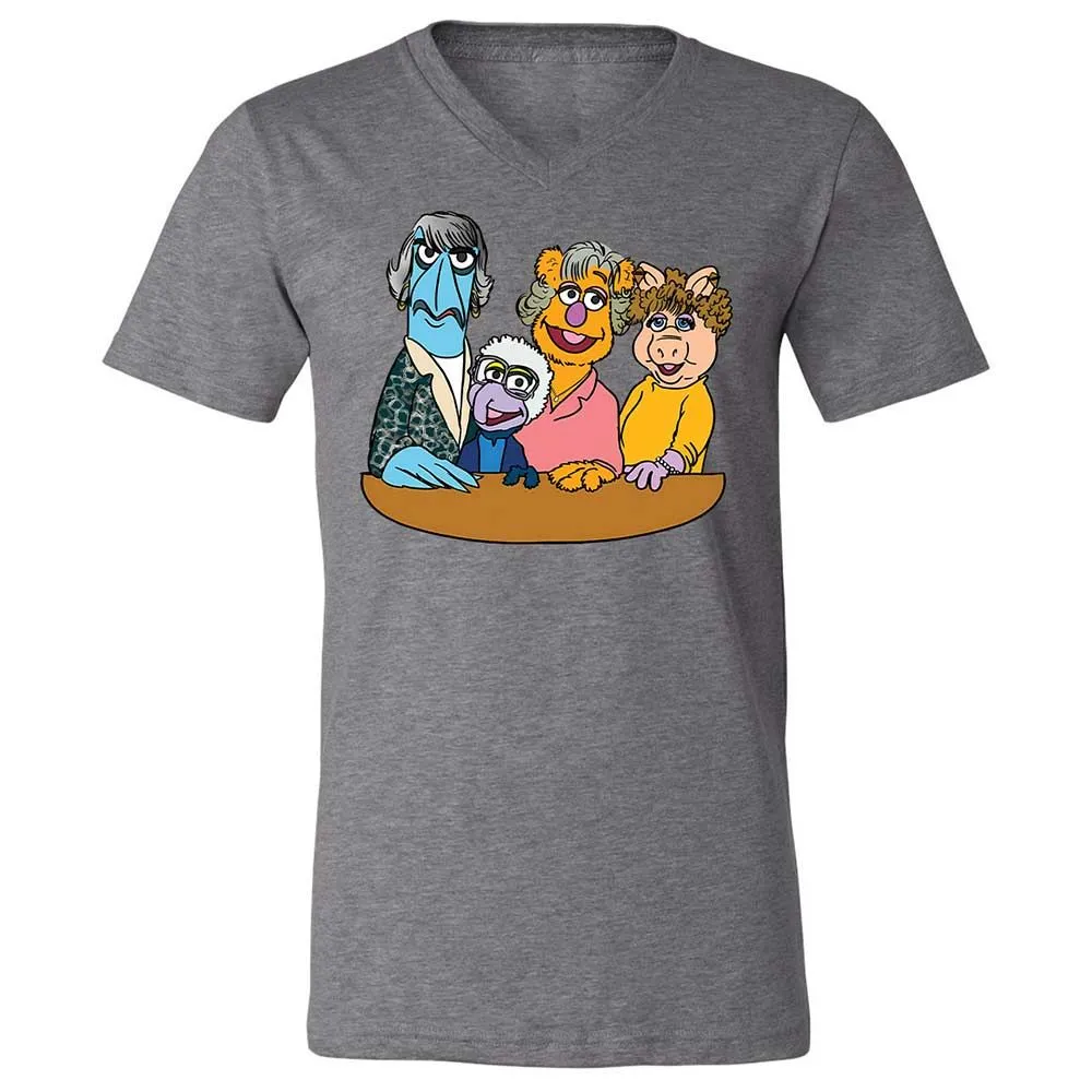 Unisex V-Neck T-Shirt - 8N91VZ57 - Deep Heather - 9