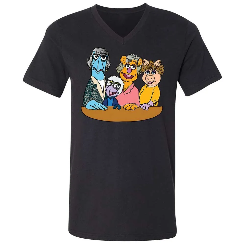 Unisex V-Neck T-Shirt - 8N91VZ57 - Black - 11