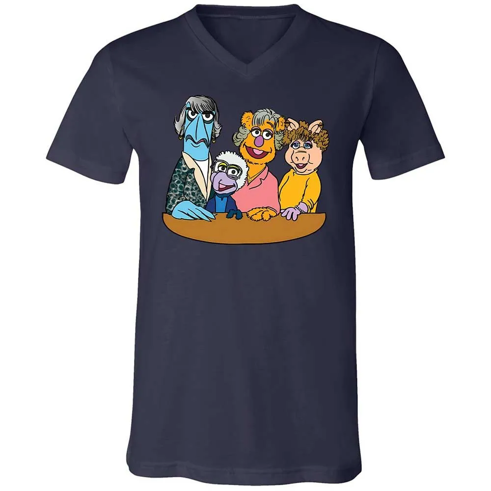 Unisex V-Neck T-Shirt - 8N91VZ57 - Navy - 12