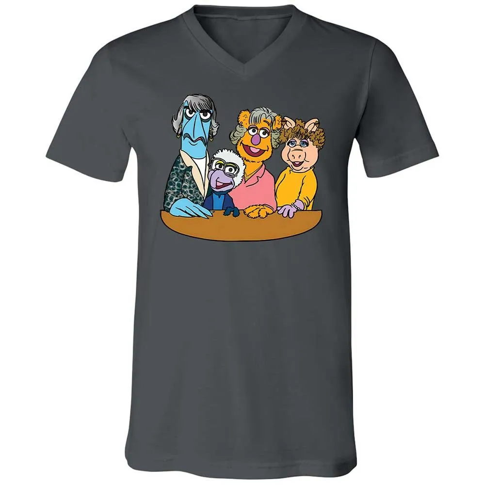 Unisex V-Neck T-Shirt - 8N91VZ57 - Asphalt - 16