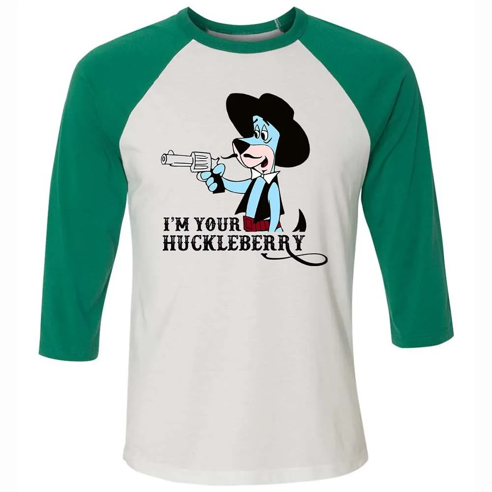 Unisex 3/4 Baseball Tee - 1Z9XP684 - White/Kelly - 6
