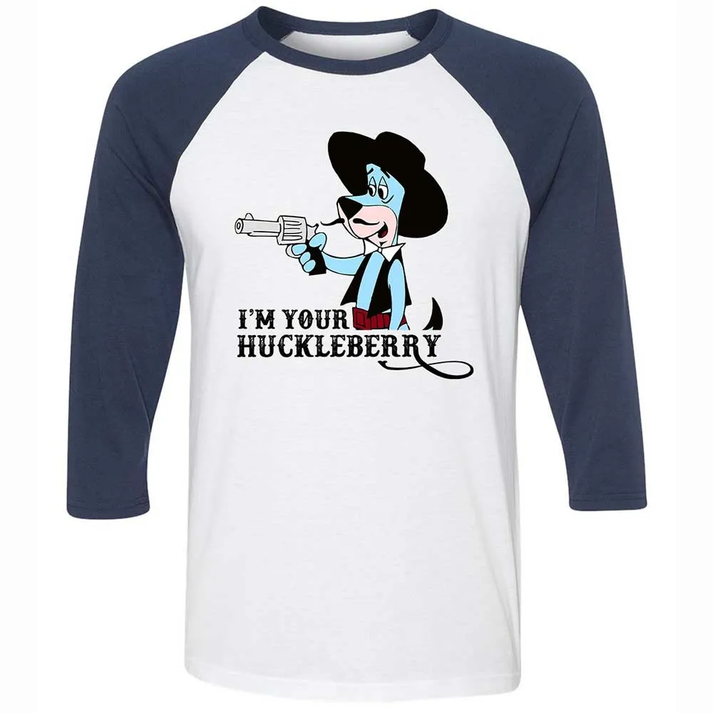 Unisex 3/4 Baseball Tee - 1Z9XP684 - White/Navy - 8