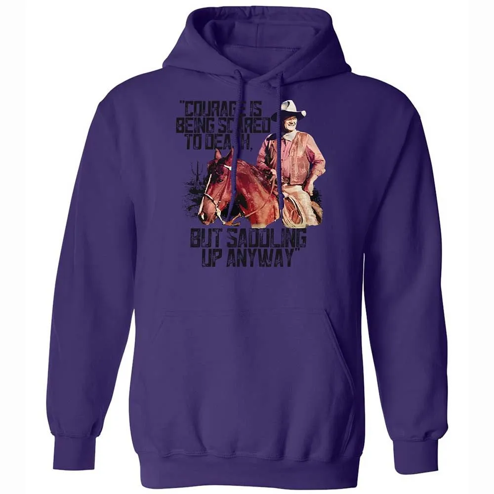 Courage is being scared to death, but saddling up anyway - Purple - 10