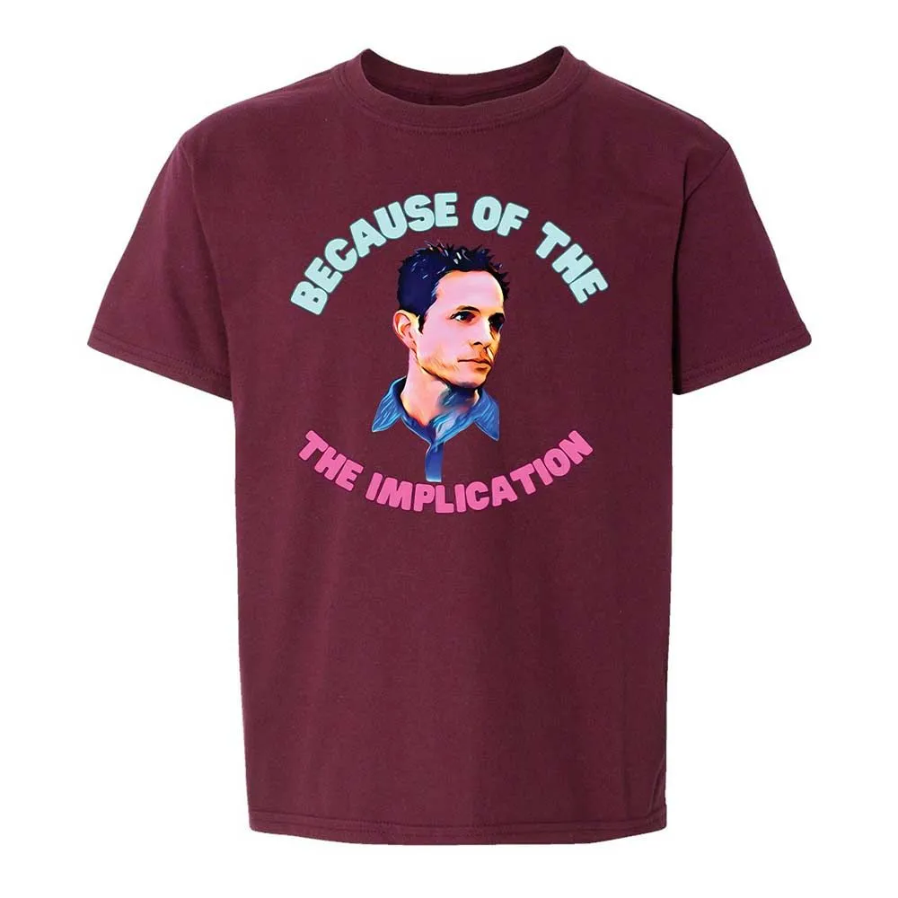 Kids T-Shirt - BAGKTAF5 - Maroon - 19