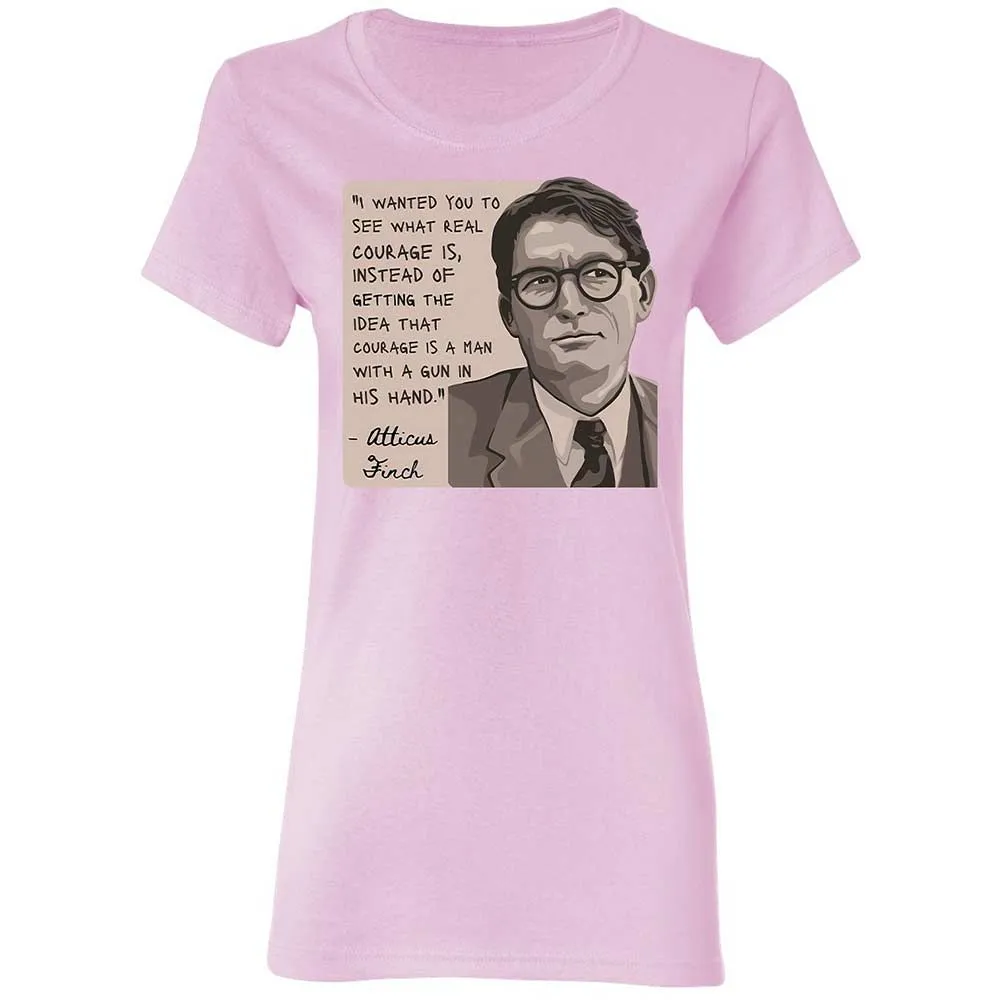 Real Courage Quote - Light Pink - 3