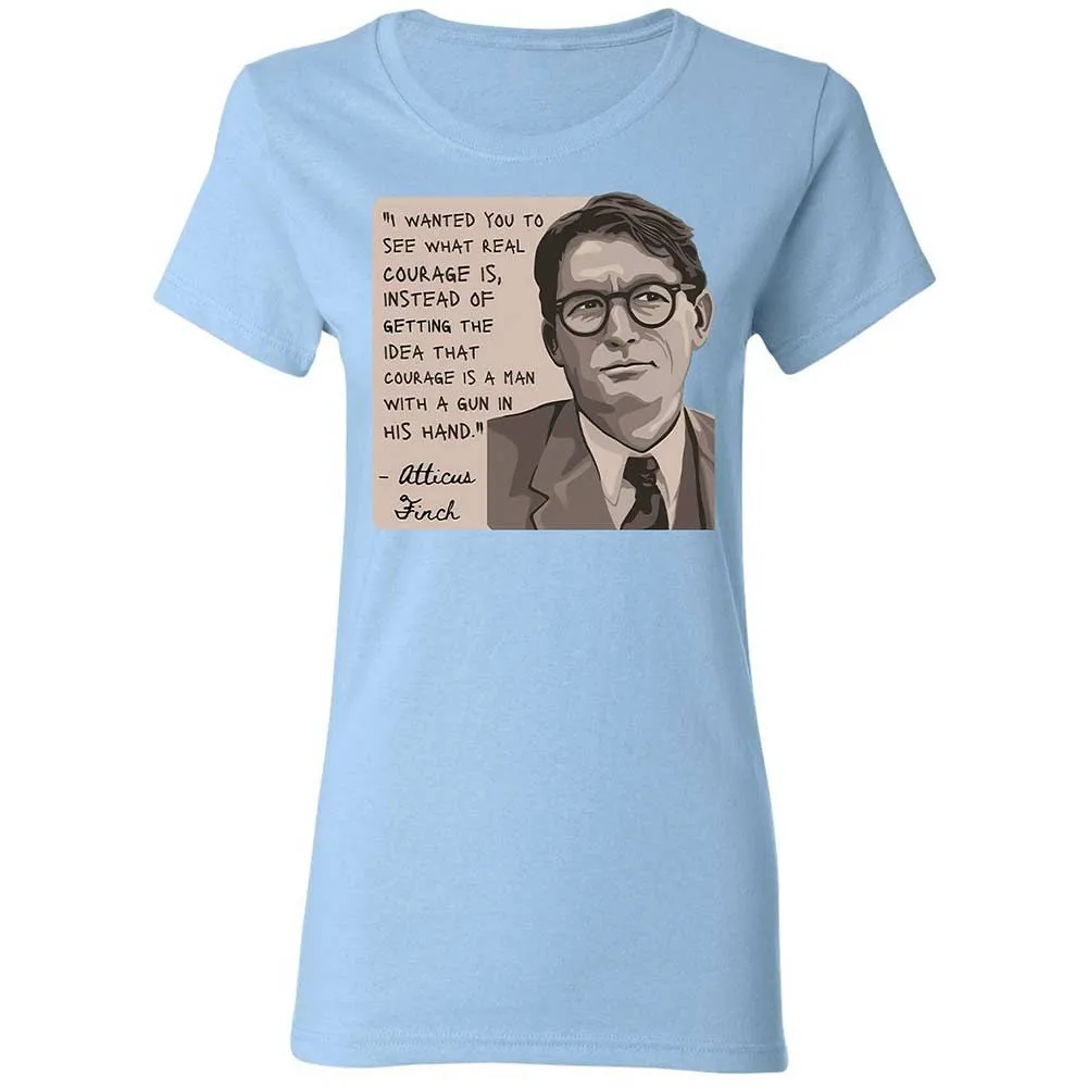 Real Courage Quote - Light Blue - 6