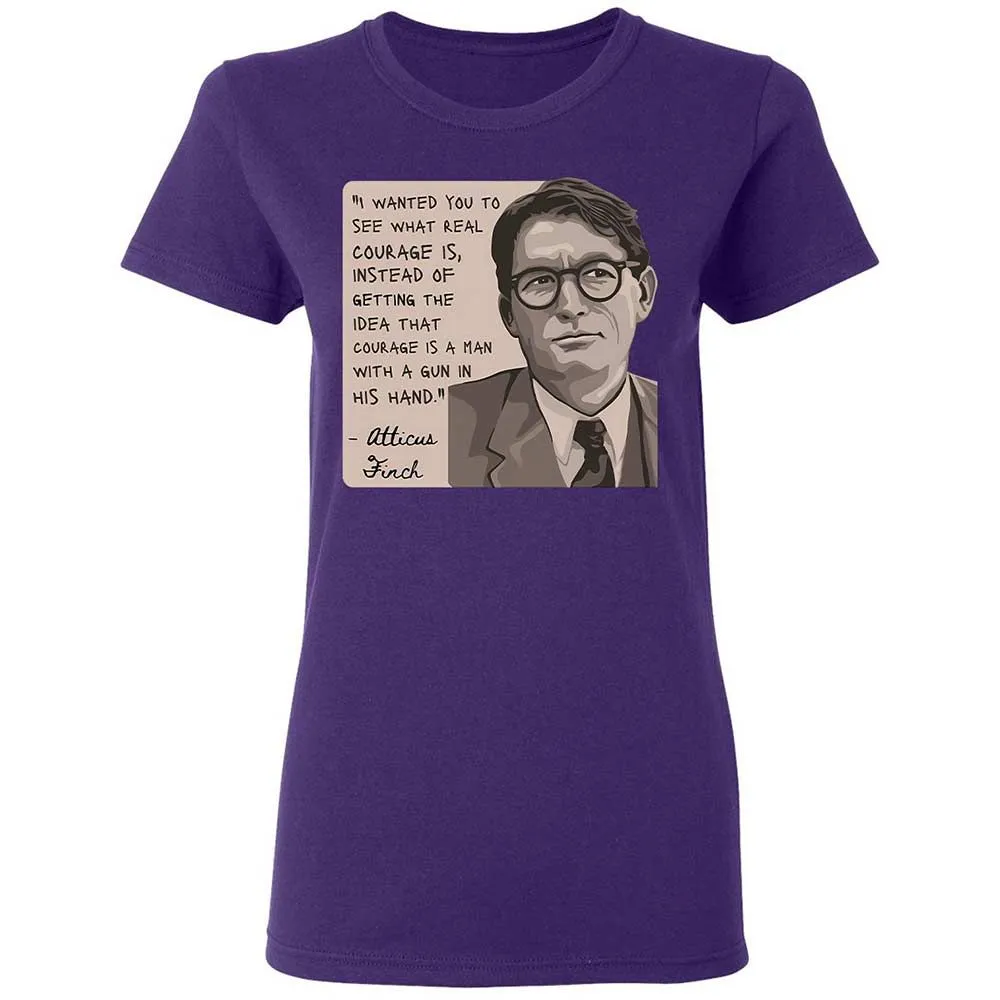 Real Courage Quote - Purple - 11