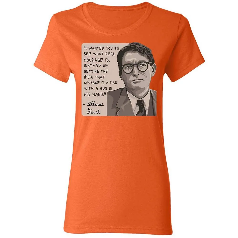 Real Courage Quote - Orange - 12
