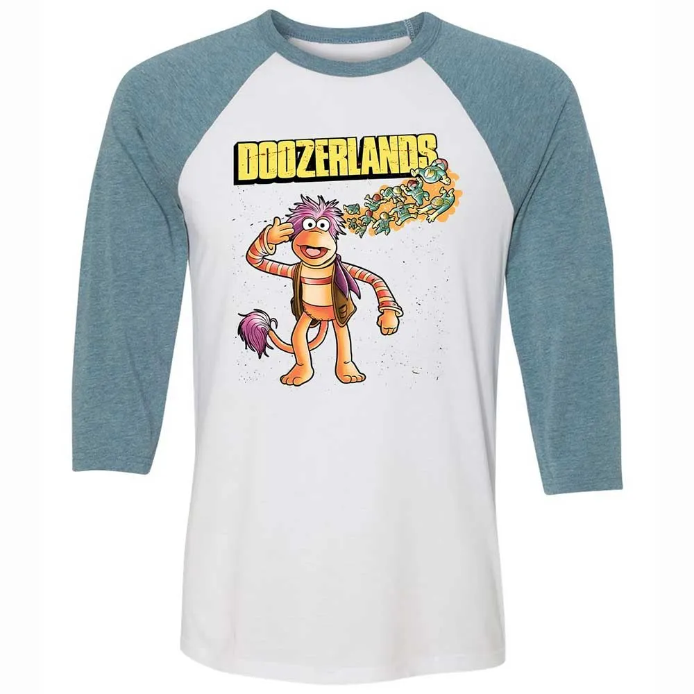 Unisex 3/4 Baseball Tee - ZV857GYX - White/Denim - 3