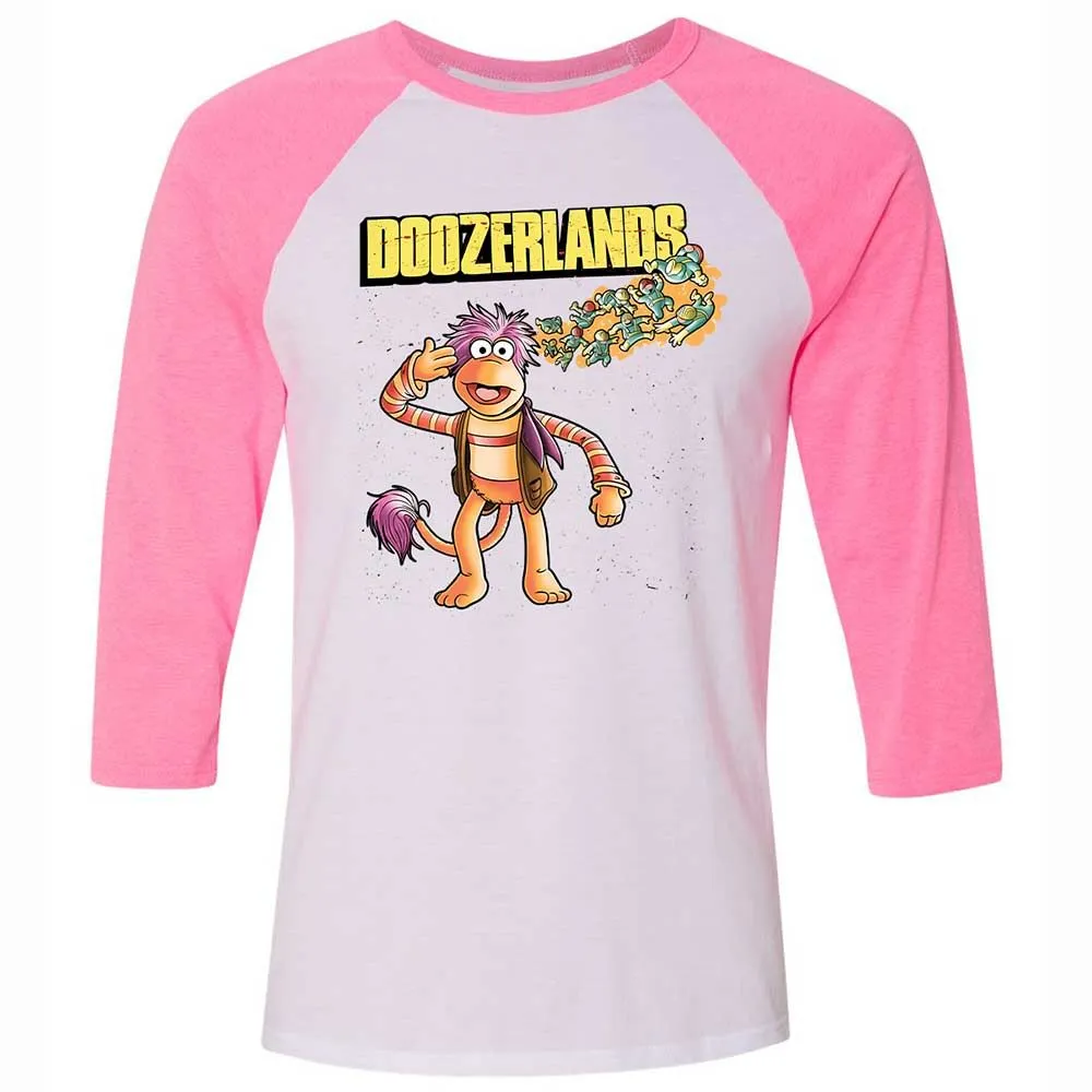 Unisex 3/4 Baseball Tee - ZV857GYX - White/Neon Pink - 12