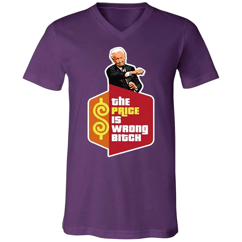 Unisex V-Neck T-Shirt - BS3J9KMJ - Team Purple - 10