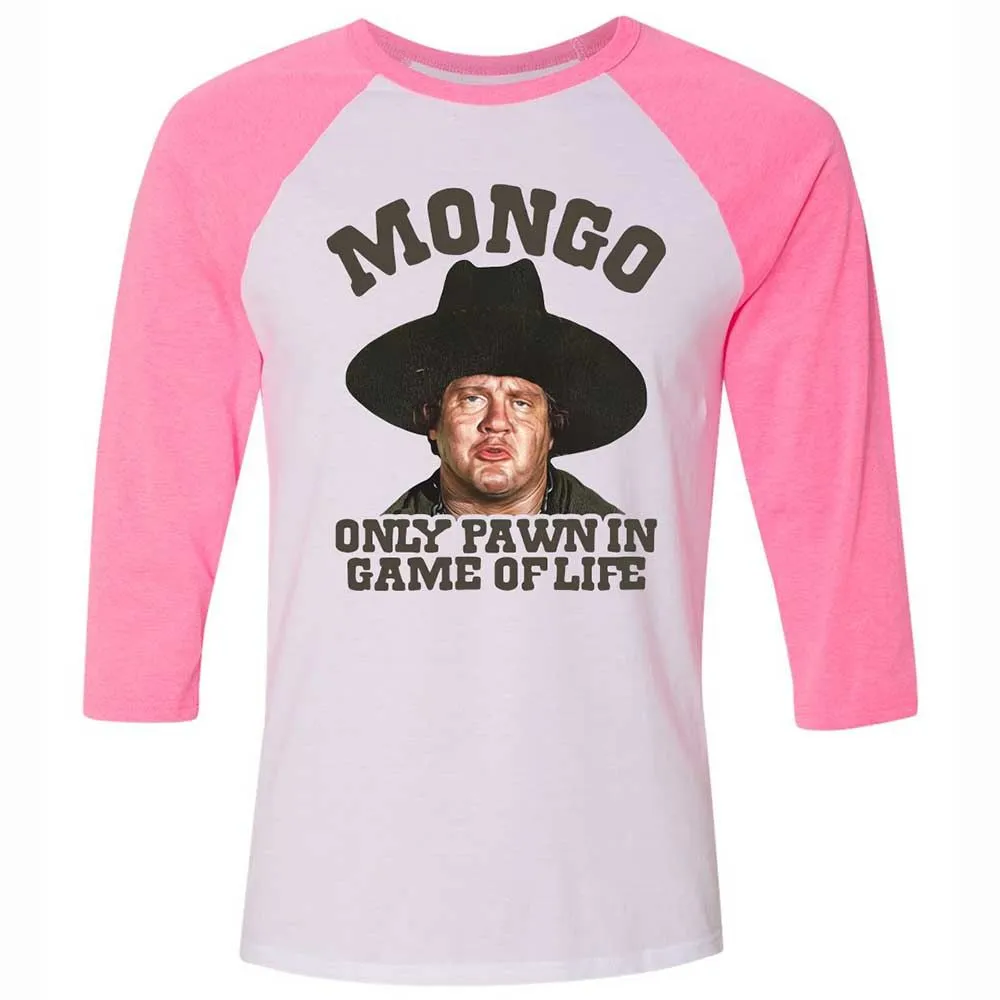 Unisex 3/4 Baseball Tee - 7AUBUKU8 - White/Neon Pink - 12