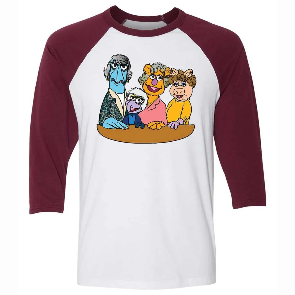 Unisex 3/4 Baseball Tee - DEKEHJBN - White/Maroon - 7