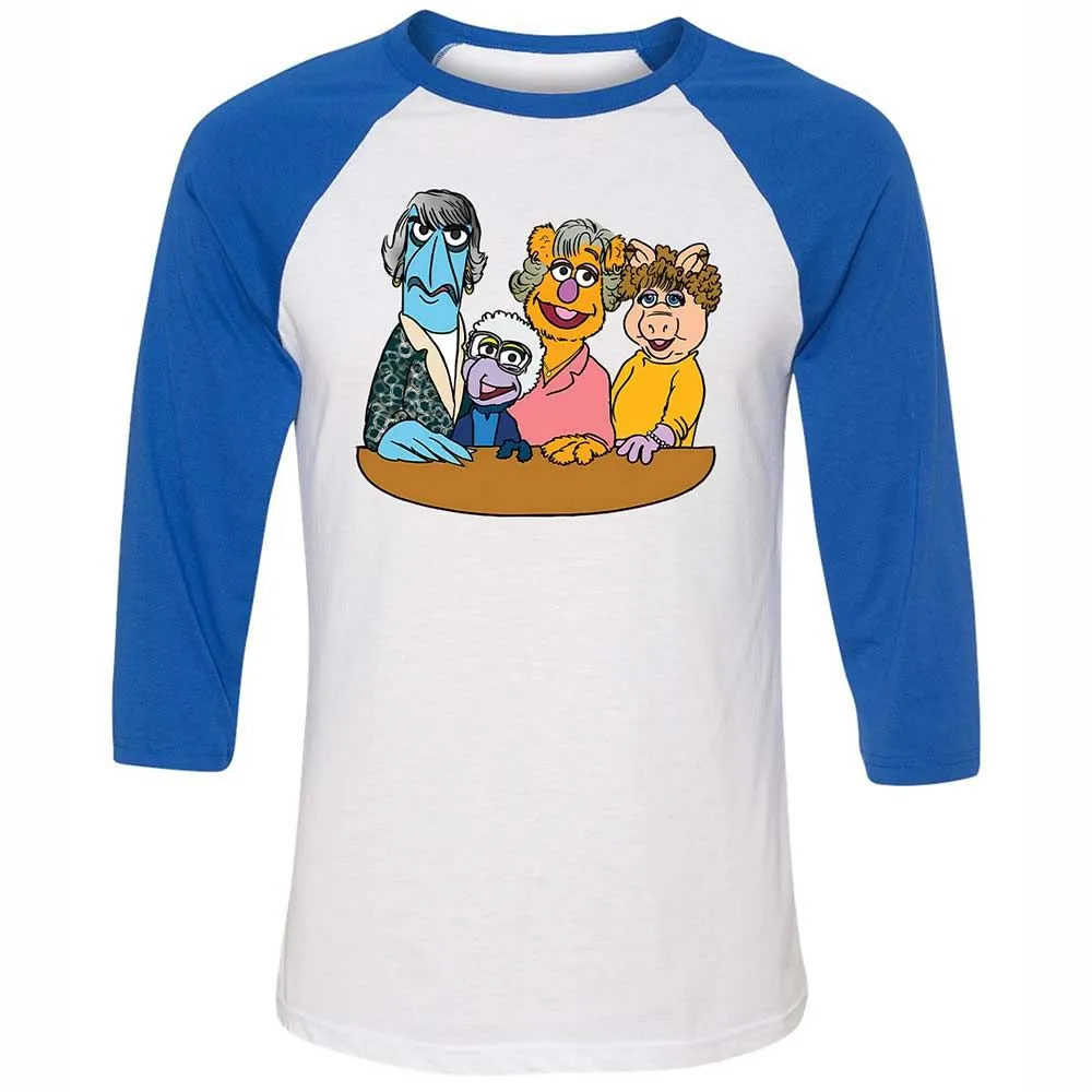 Unisex 3/4 Baseball Tee - DEKEHJBN - White/True Royal - 10