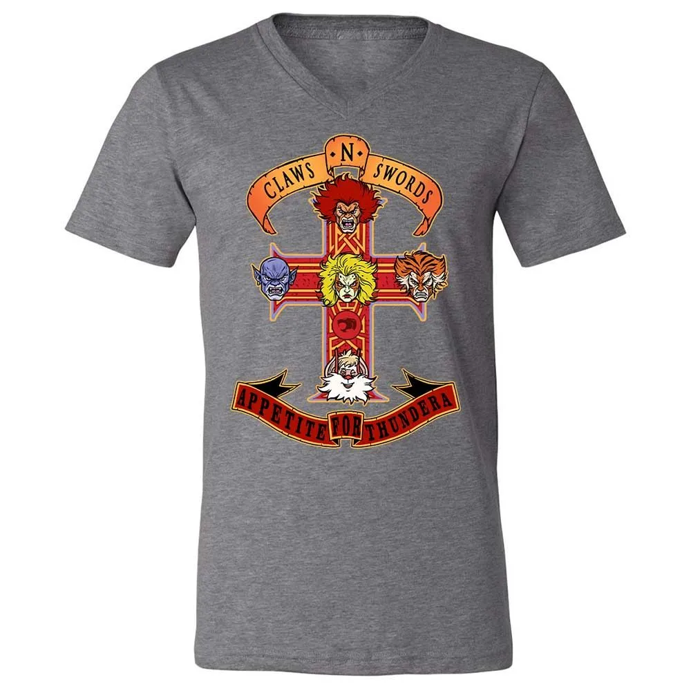 Unisex V-Neck T-Shirt - N34D6KRC - Deep Heather - 14