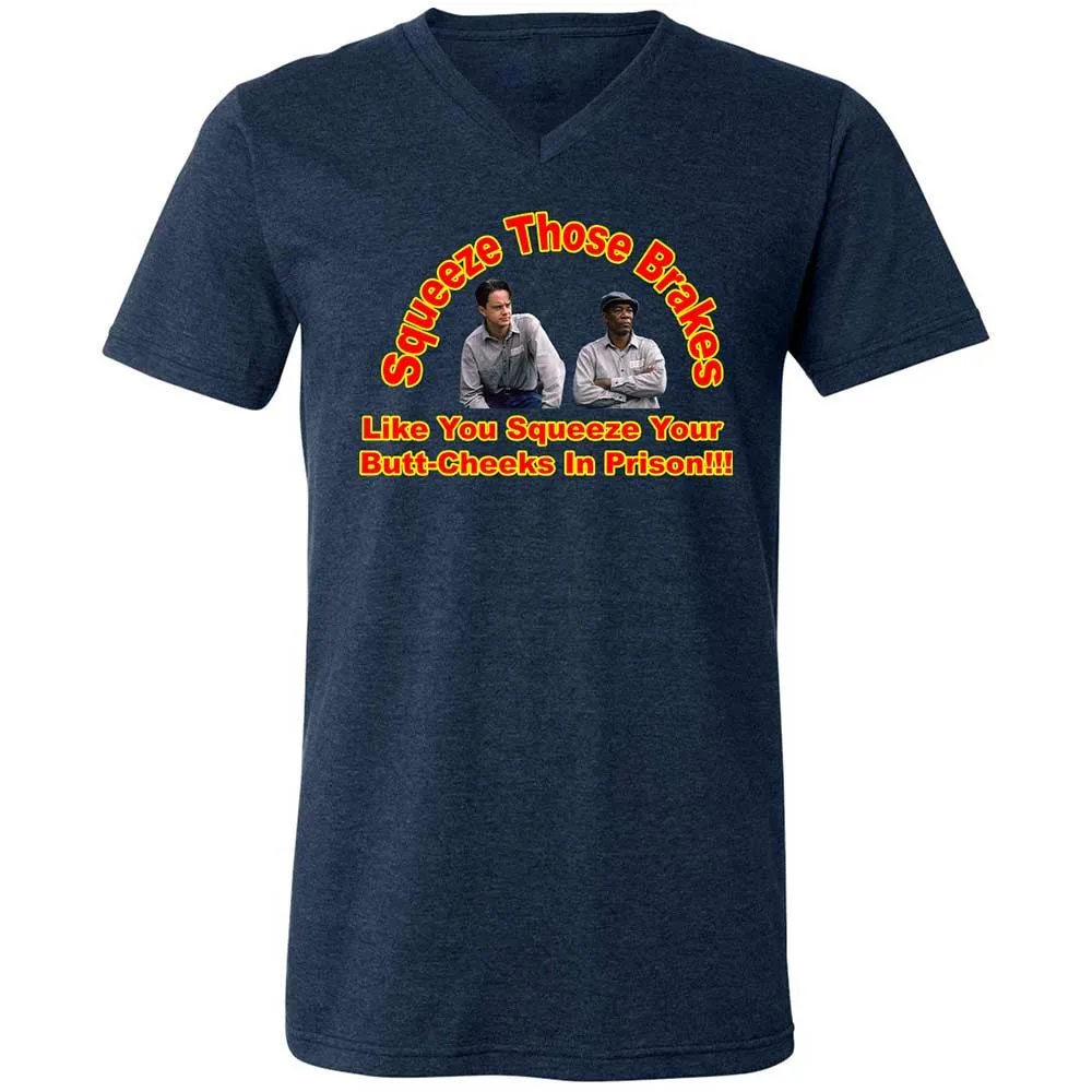 Unisex V-Neck T-Shirt - VT98WLFR - Heather Navy - 13