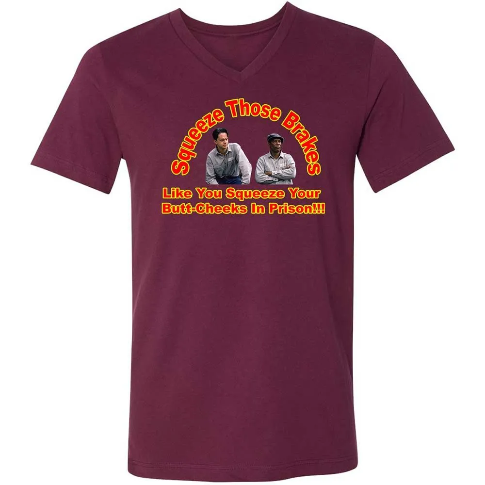 Unisex V-Neck T-Shirt - VT98WLFR - Maroon - 14