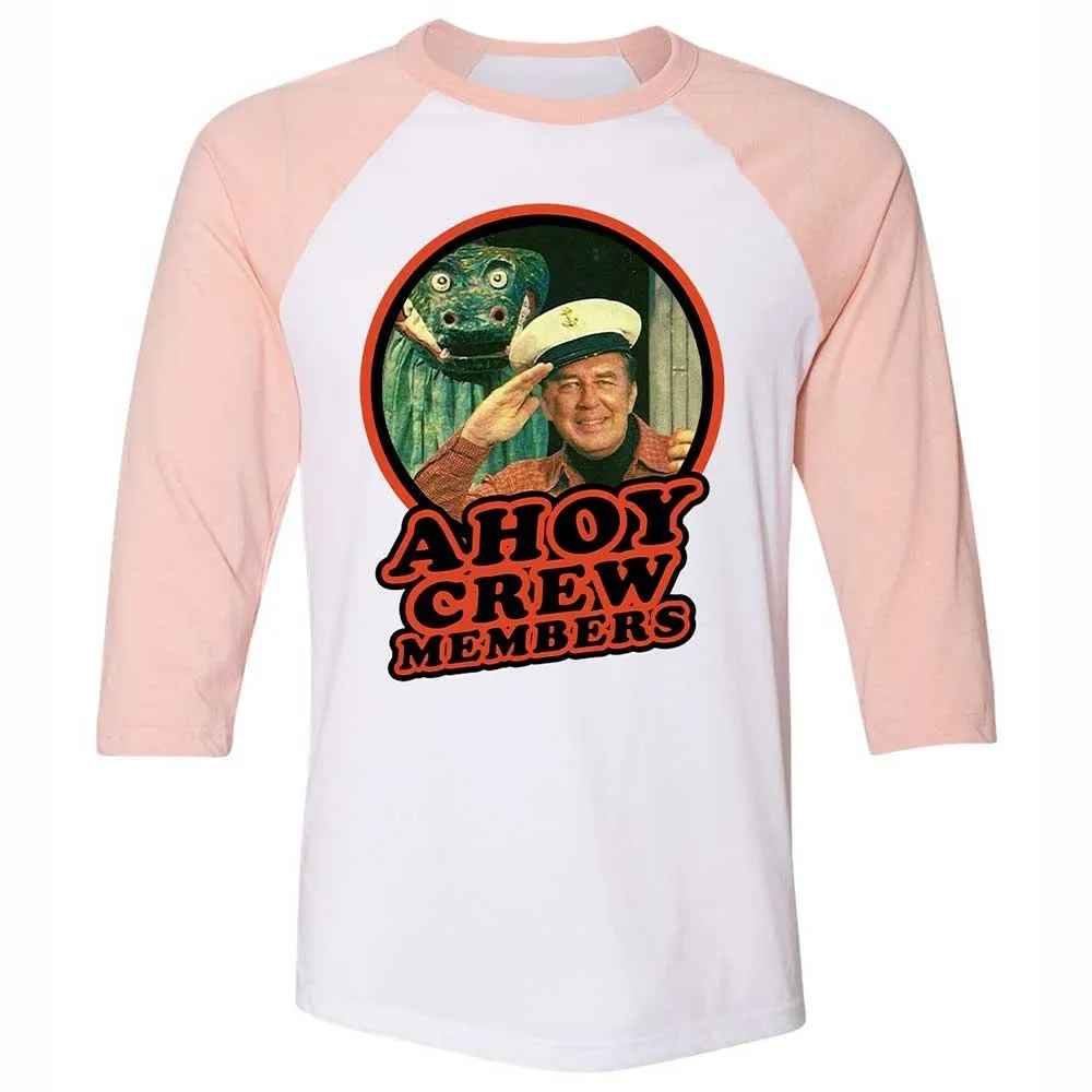 Unisex 3/4 Baseball Tee - 4USJLCKS - White/Heather Peach - 5