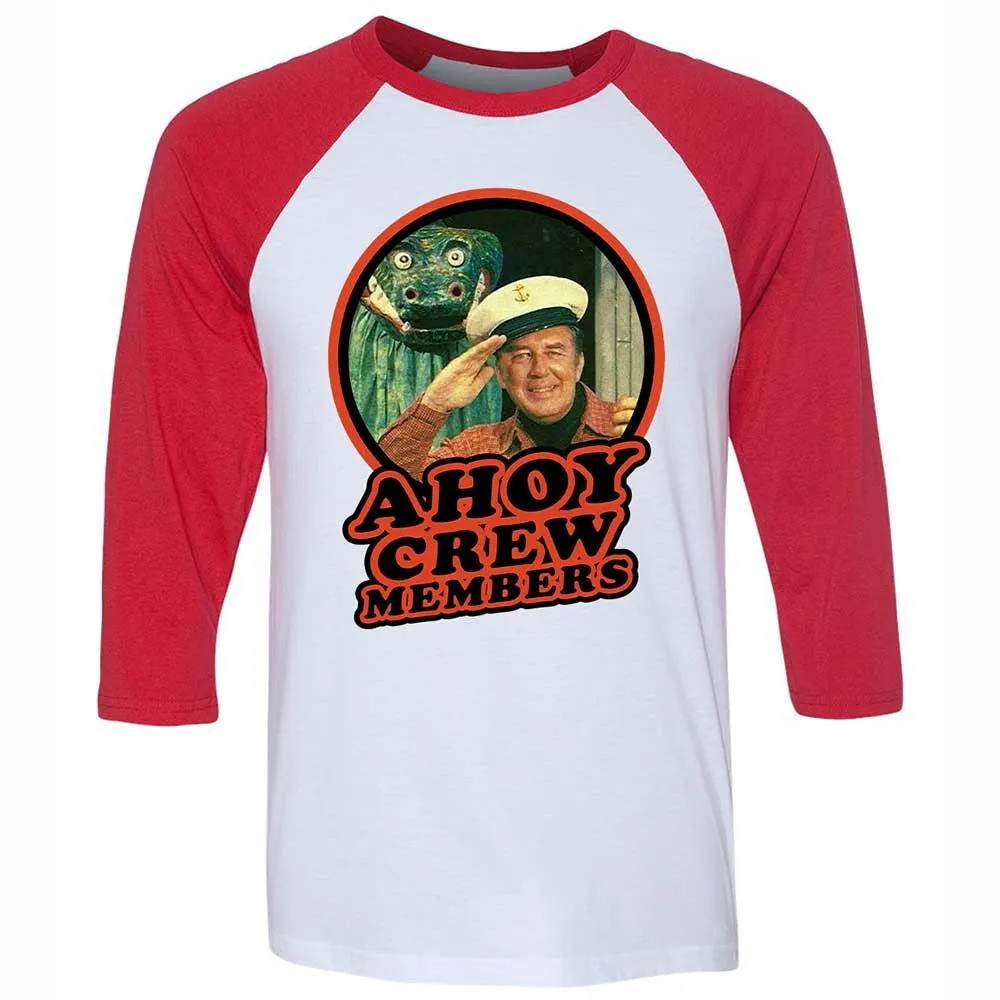 Unisex 3/4 Baseball Tee - 4USJLCKS - White/Red - 9