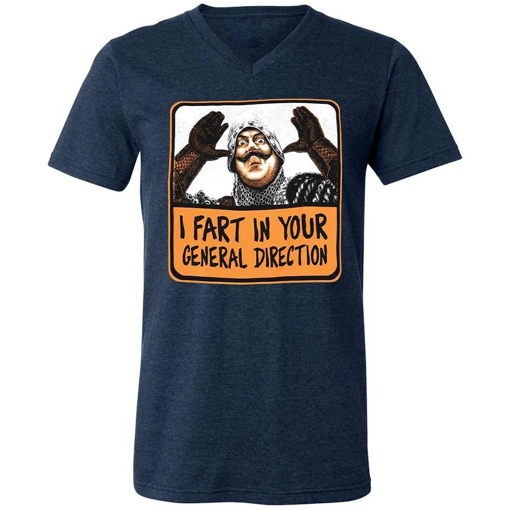 Unisex V-Neck T-Shirt - SM2Y2CWA - Heather Navy - 3